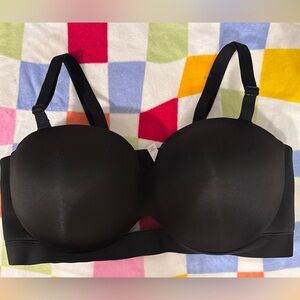 Cacique by Lane‎ Bryant black Comfort Bliss Multiway Strapless Bra 42DD worn 2x